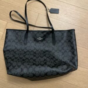 Coach Black and Gray Tote Bag